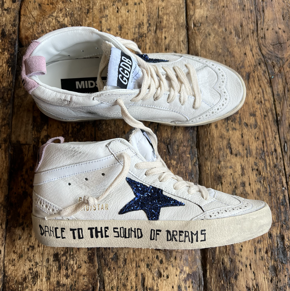 Golden Goose GG278 Midstar Double Quarter Leather and Net